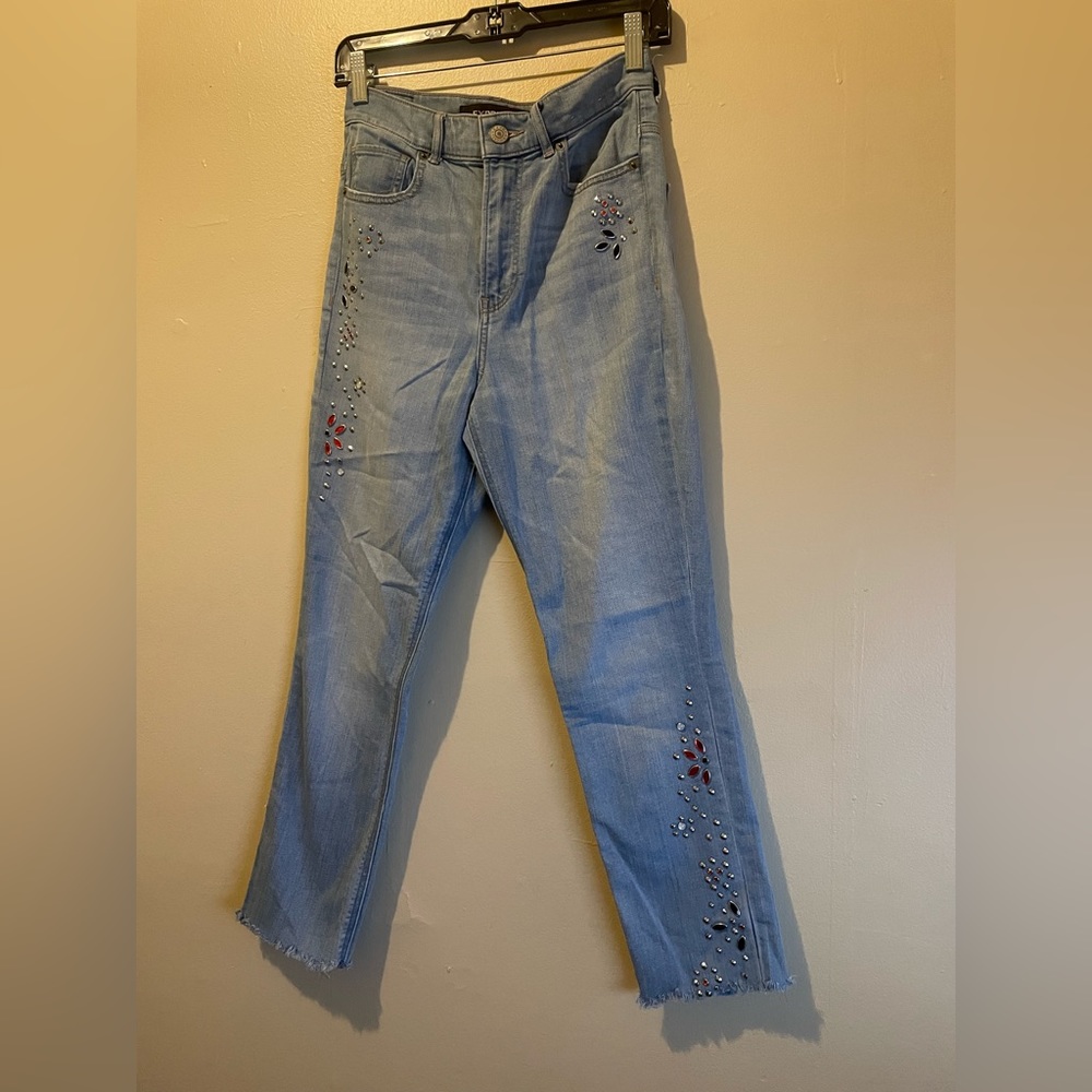 express jeans. size 2 with embellishments
